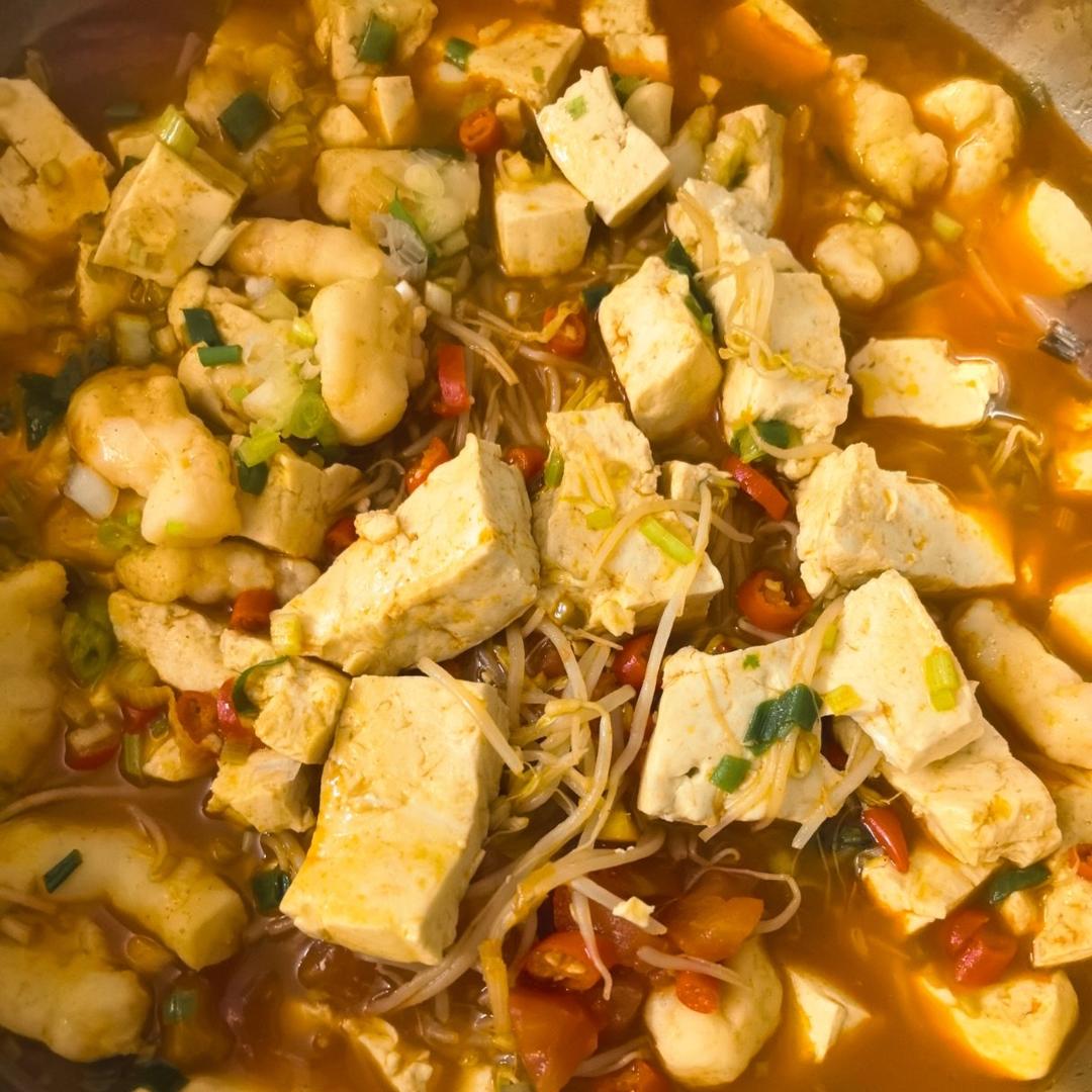 番茄虾滑豆腐煲【5-6月北鼎珐琅锅食谱】