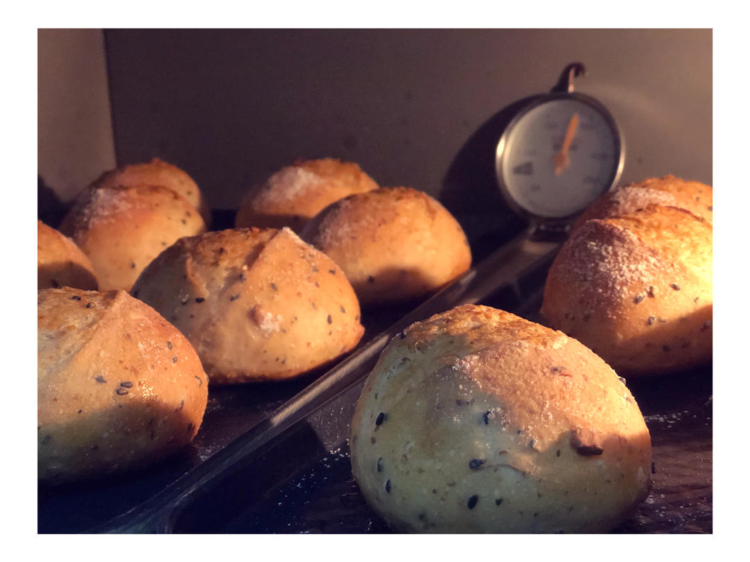 坚果法国球（鲁邦老面）French ball bread