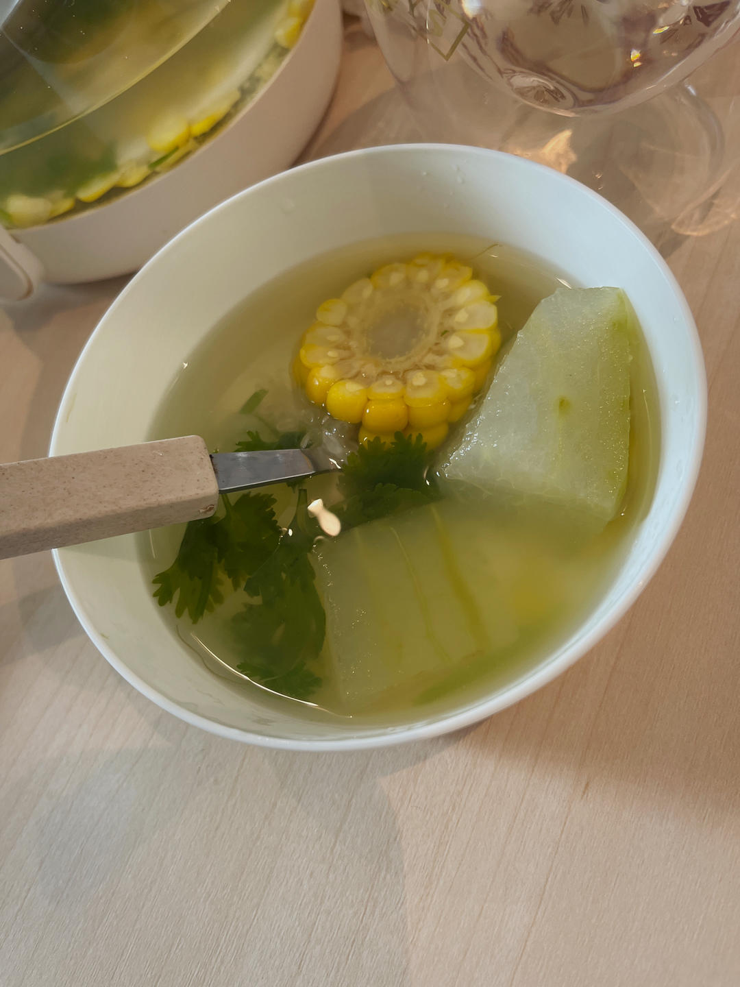 越吃越瘦的减脂餐——冬瓜玉米汤