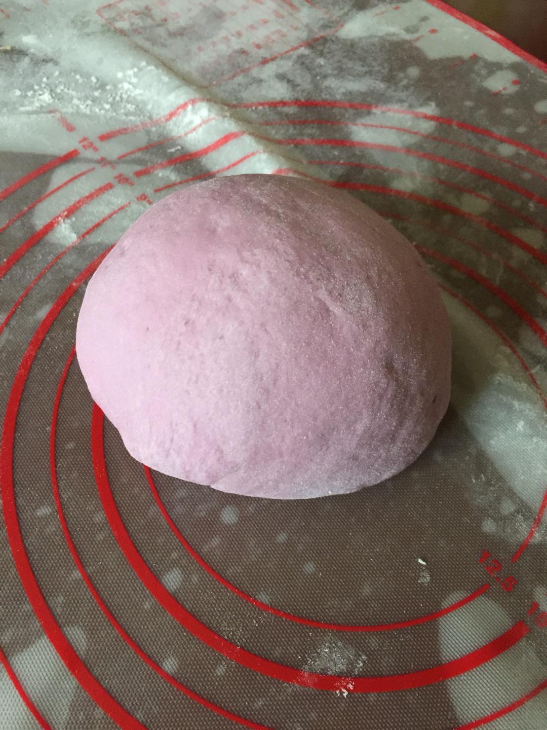 一次发酵版紫薯包的做法 步骤1