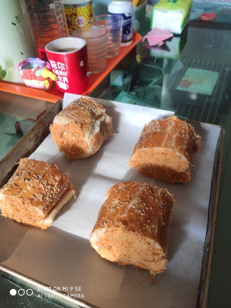 回忆的味道---肉松面包卷