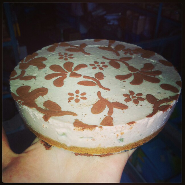 蓝莓芝士慕斯蛋糕