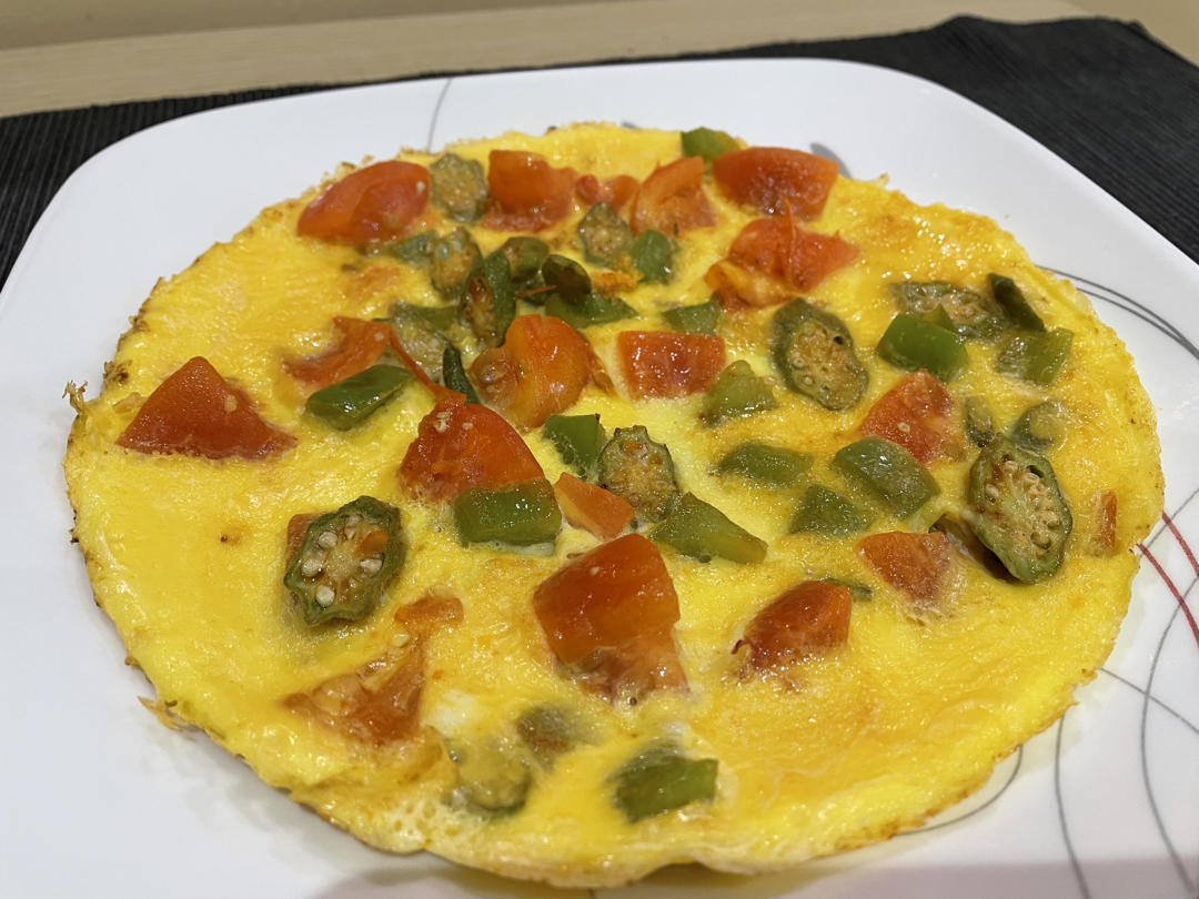 低脂快手早餐：杂蔬烘蛋