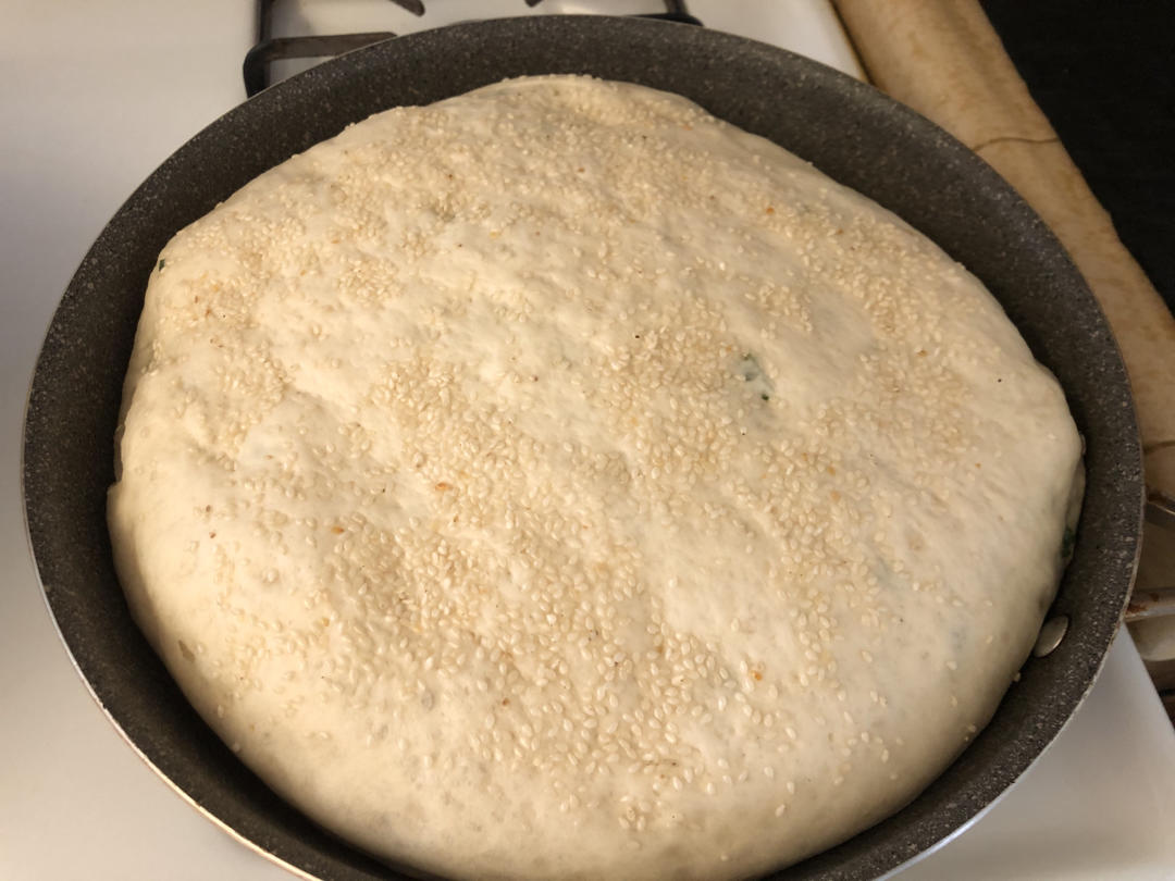 发面葱油千层饼