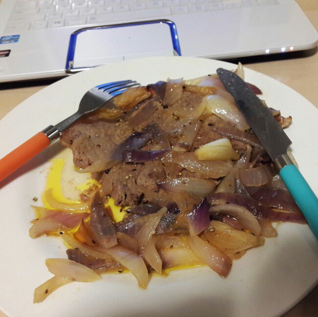 洋葱煎牛排