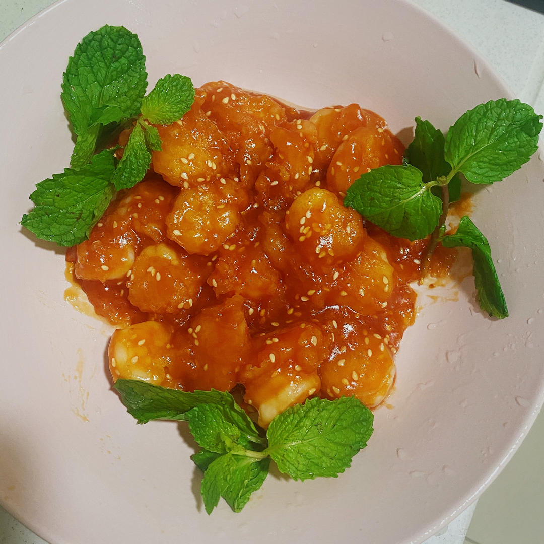 小陆馋哭了的糖醋虾仁