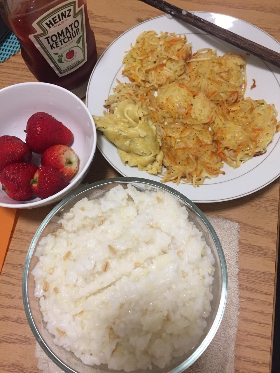 零失败胡萝卜土豆丝饼