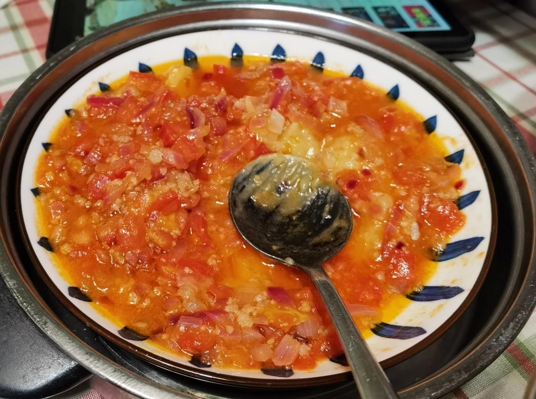 番茄肉末土豆泥