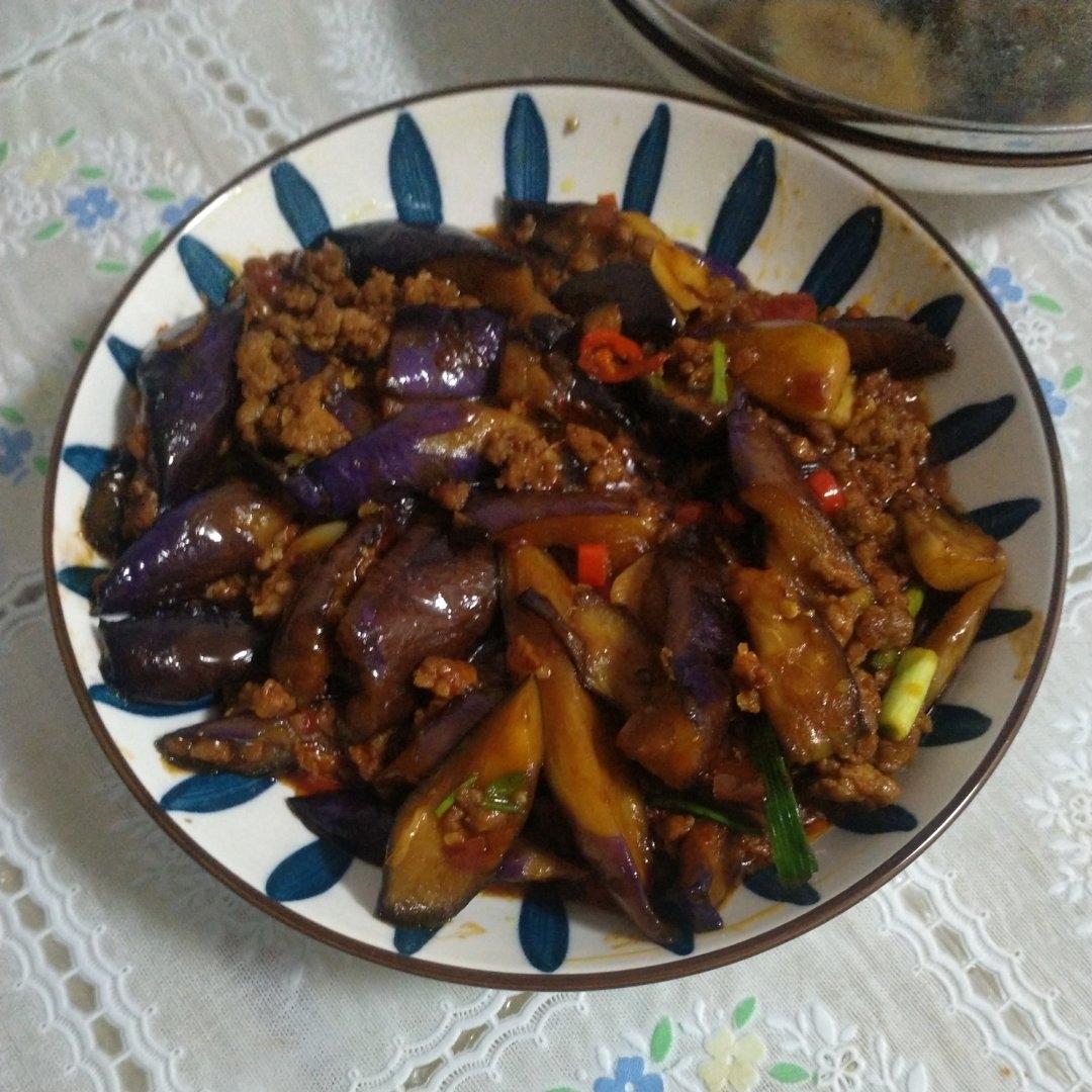 红烧肉沫茄子