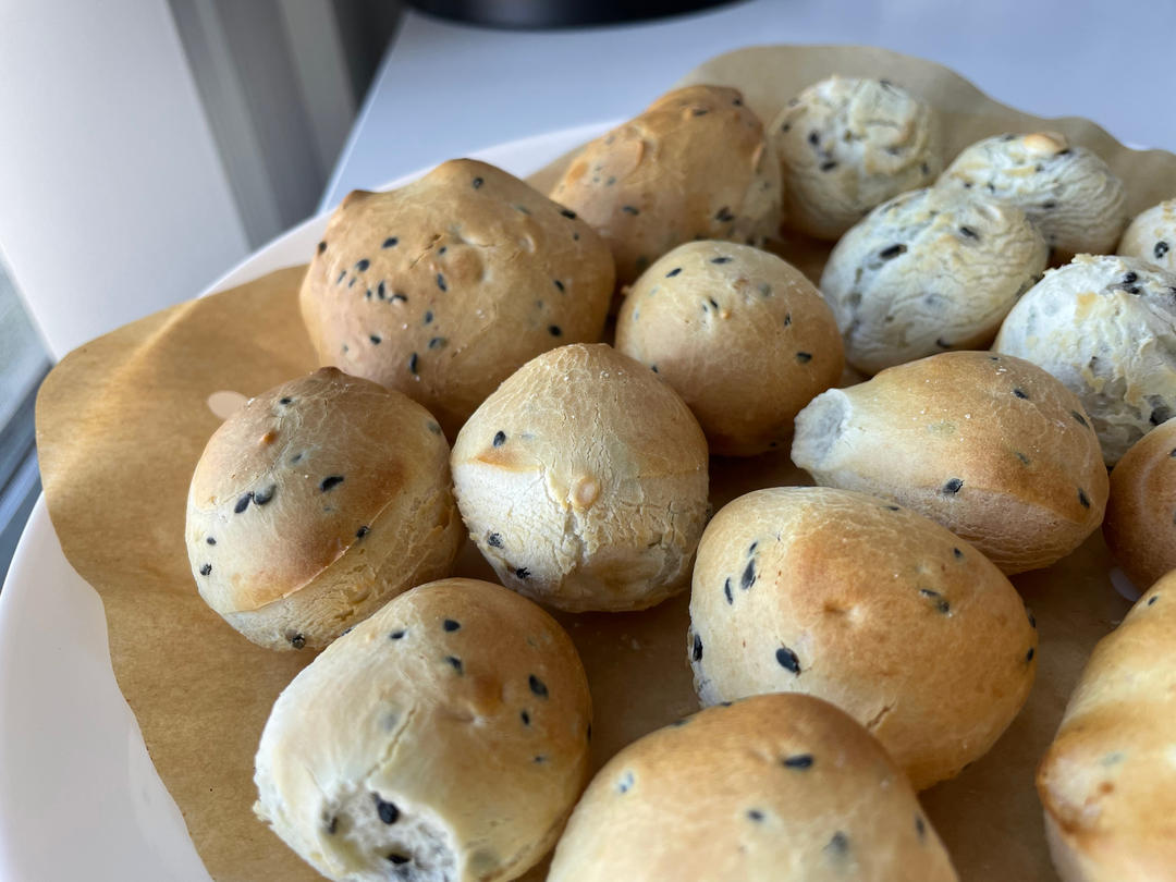 不用预拌粉的麻薯包