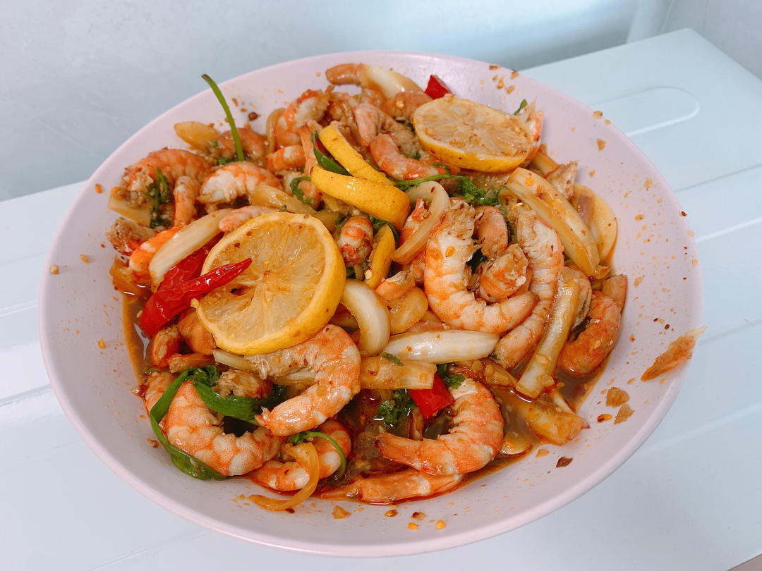 泰式柠檬虾