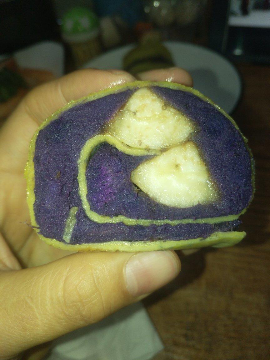 紫薯鸡蛋卷