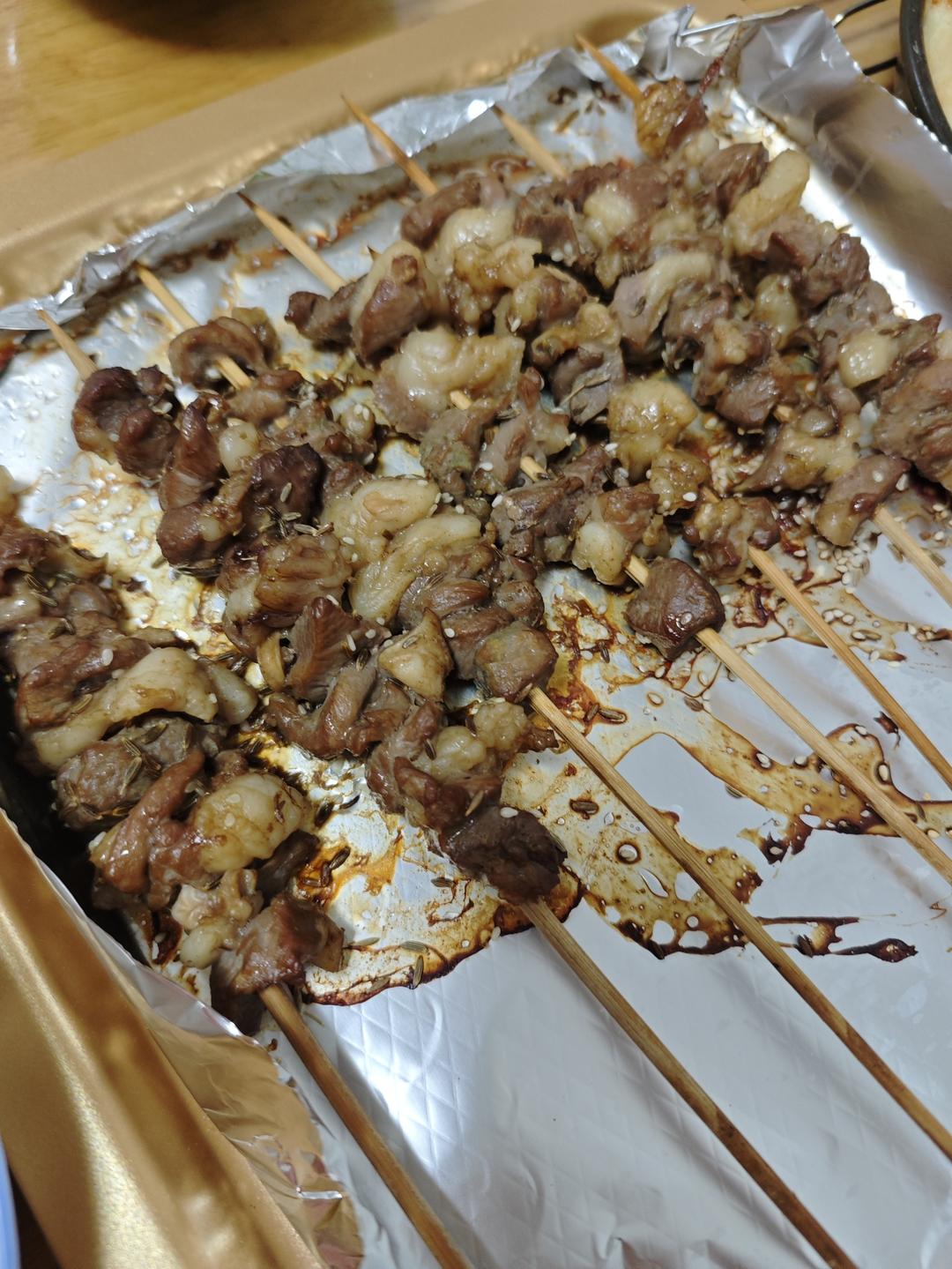 巨好吃的羊肉烤串（烤箱版）