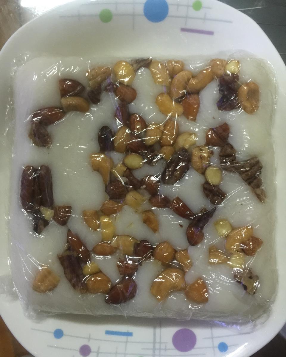 力推！超好吃的玫瑰核桃糯米糖糕（免蒸版）