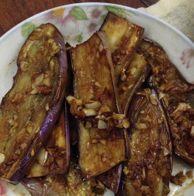 ring苏做的电饼铛烤茄子