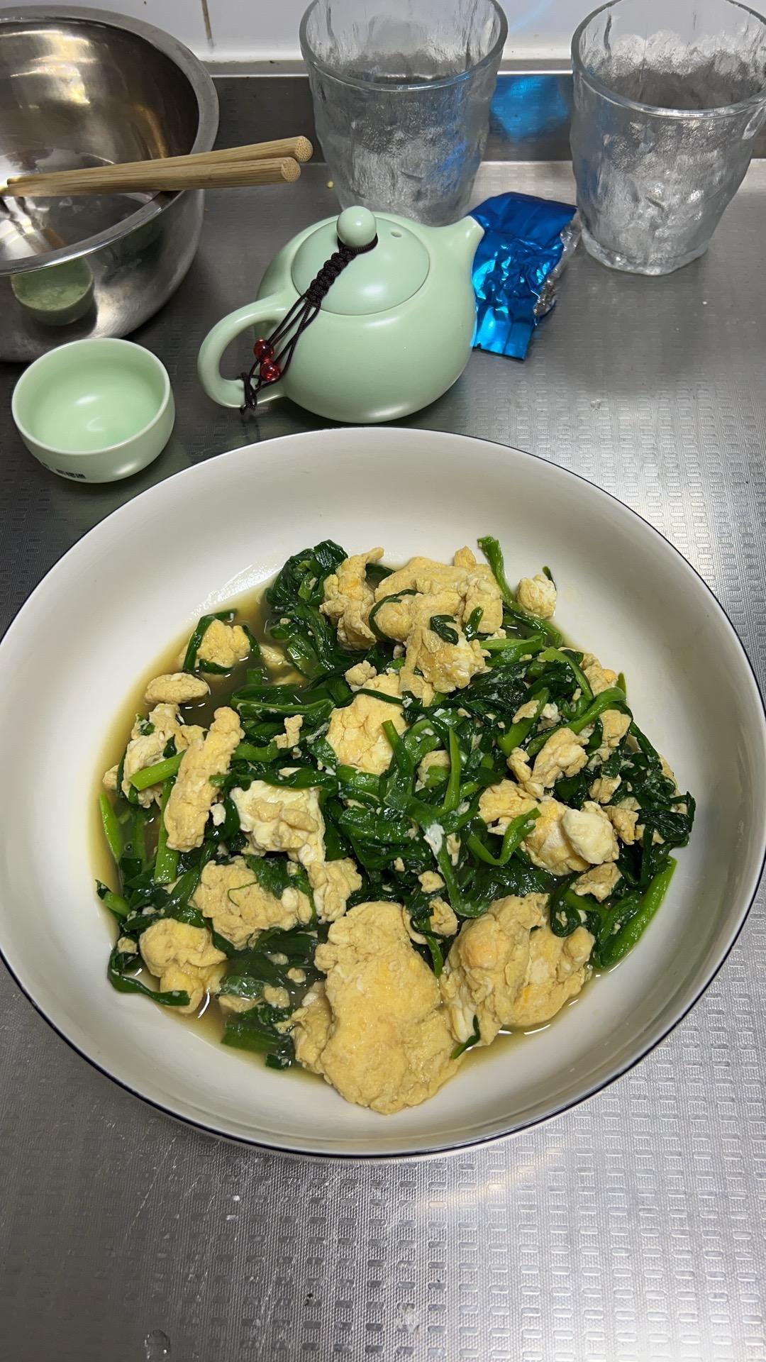 厨房小白也会做的鸡蛋炒韭菜