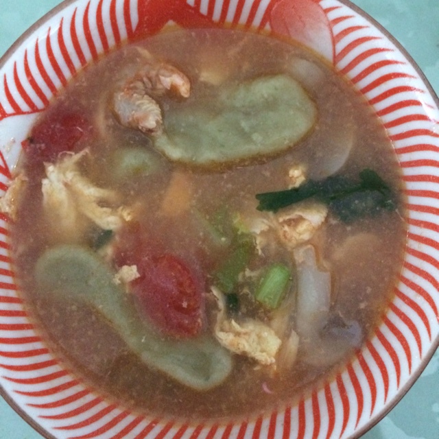 西红柿菌菇肉片猫耳朵