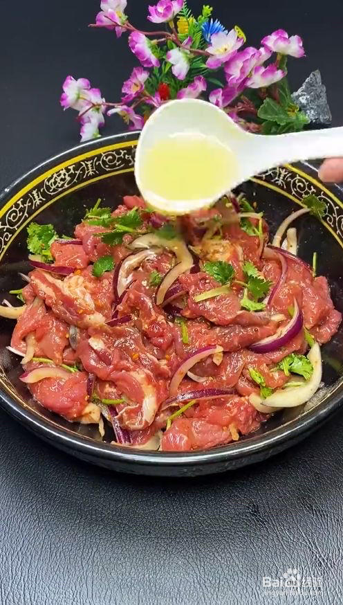 腌雪花牛肉