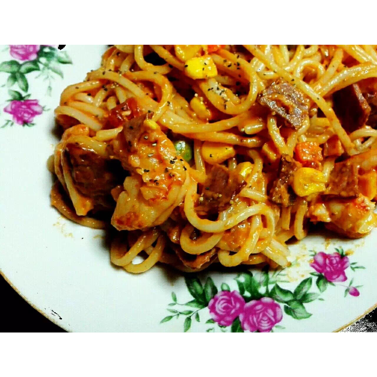 培根番茄意大利面