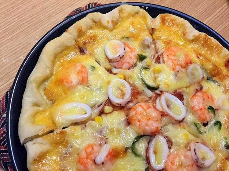 芝心海鲜pizza