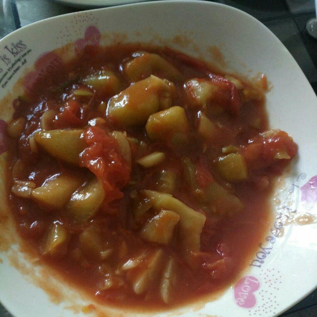 茄子炒西红柿