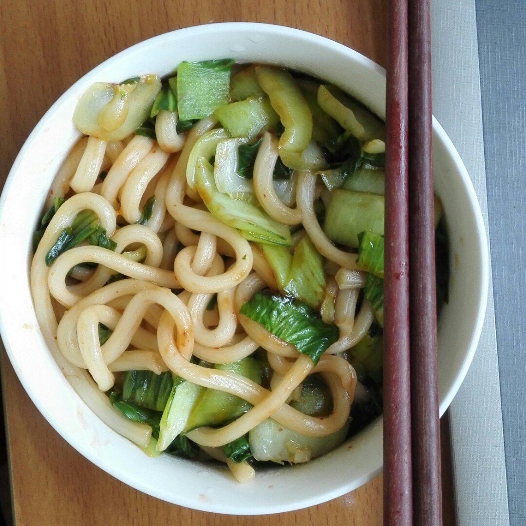 茄汁炒乌冬面