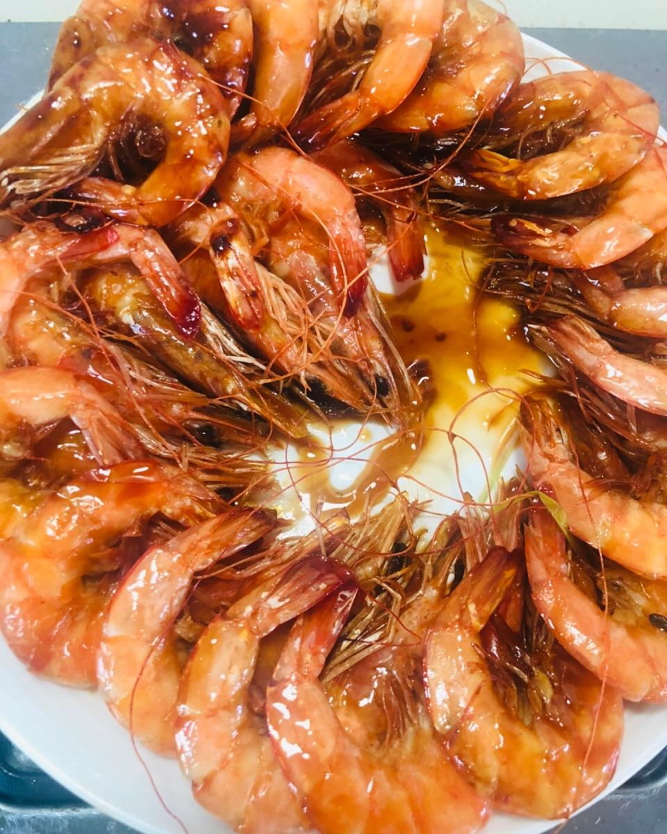 家庭版油爆虾 少油 简单易上手