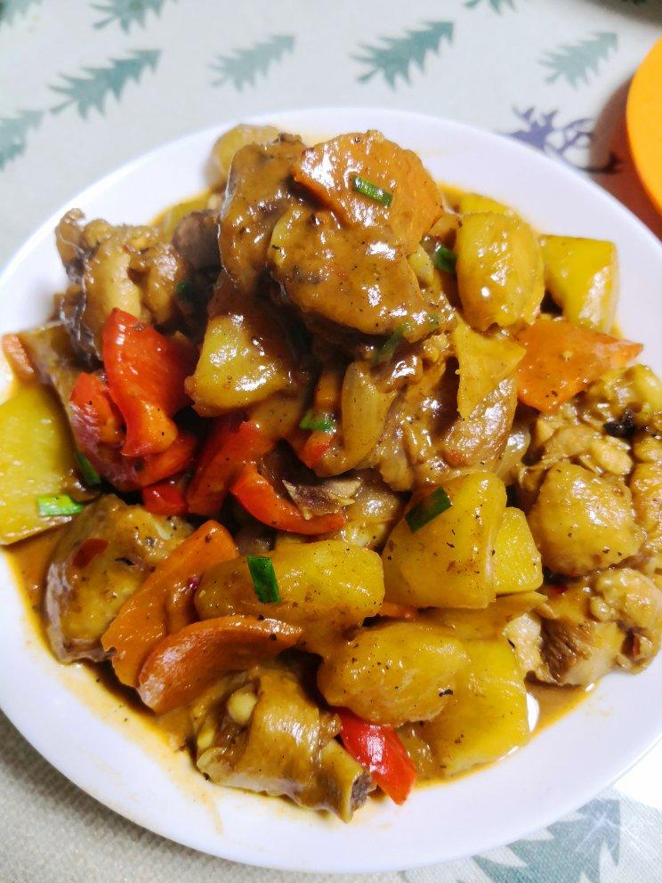 新疆特色大盘鸡（附加皮带面做法）