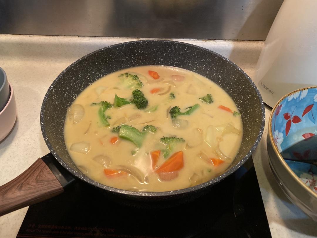 椰香咖喱炖杂菜