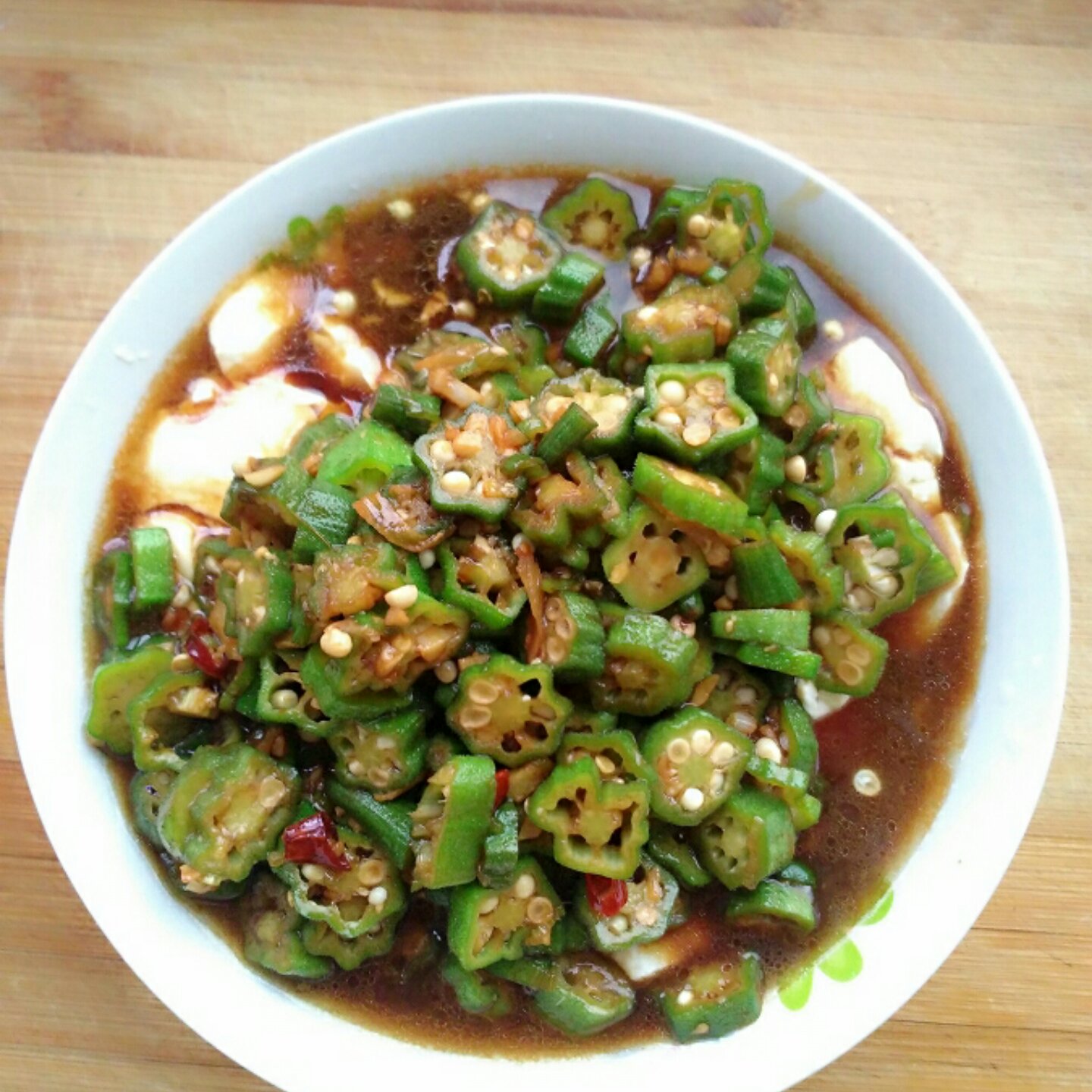 秋葵嫩豆腐&秋葵存储小方法