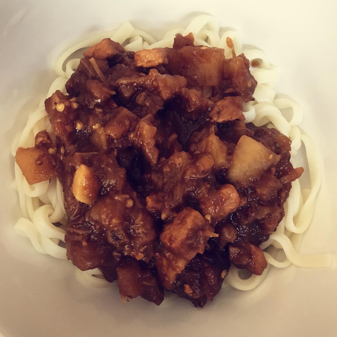 土豆茄子打卤面（超简单超美味）