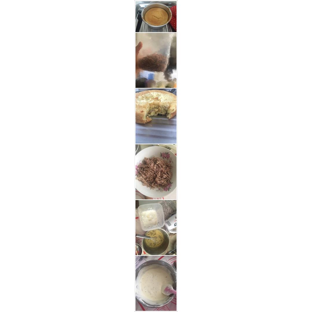 肉松拔丝小蛋糕
