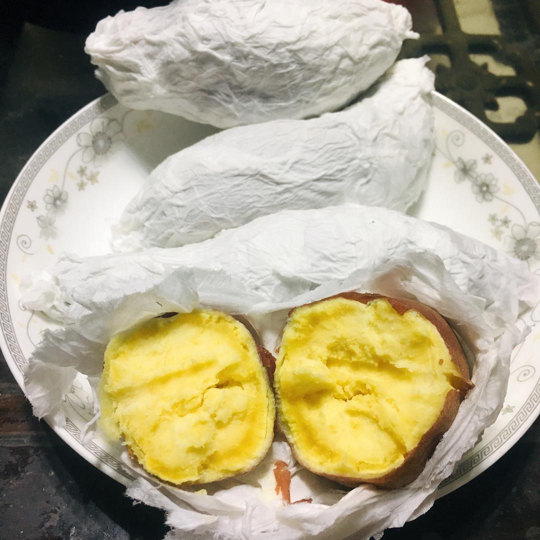 微波炉烤地瓜