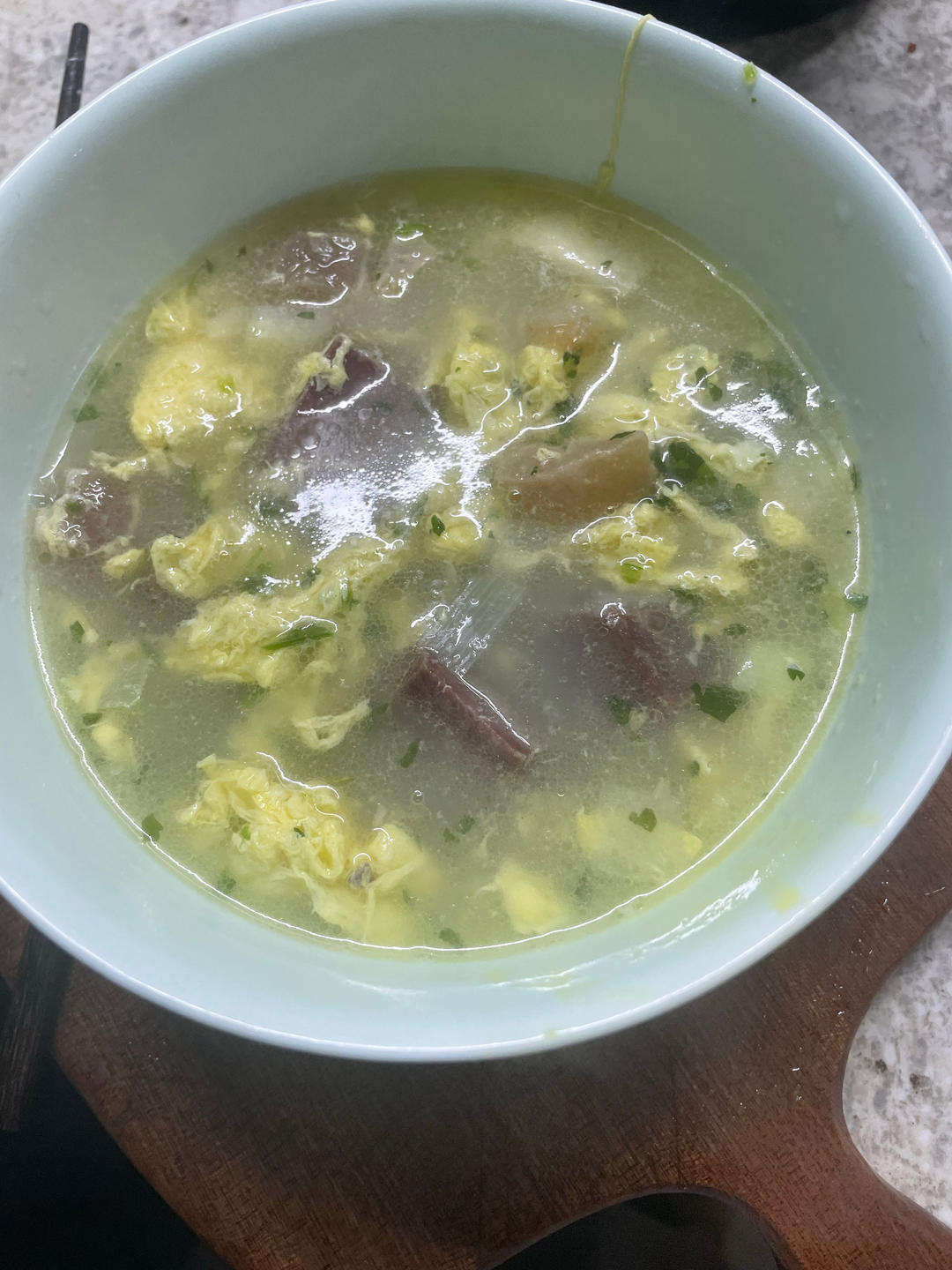精华火腿肉鸡蛋汤