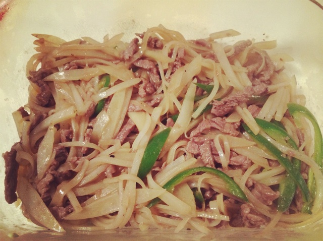 呛炒土豆牛肉丝