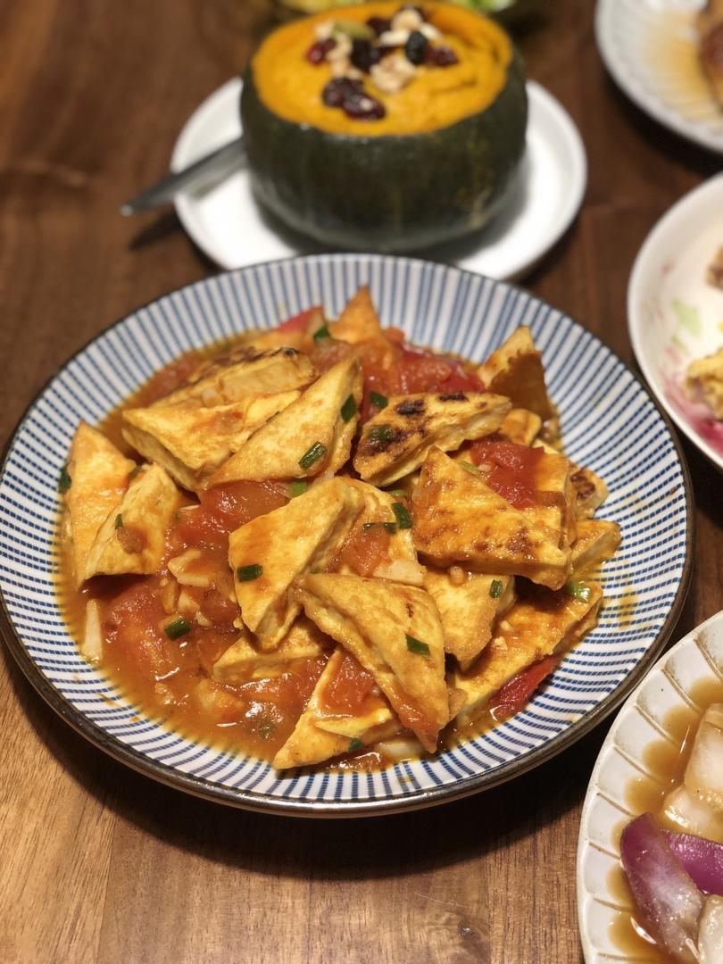 西红柿烧豆腐