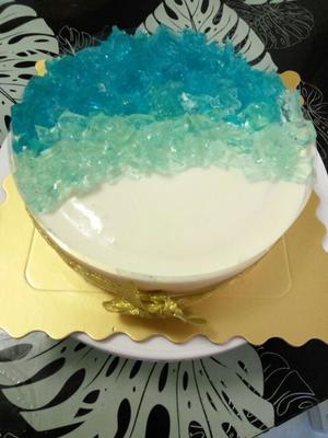 海洋酸奶慕斯蛋糕——乐众缤纷夏日烘焙大赛获奖作品的做法 步骤34