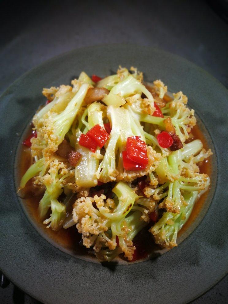 和饭店一个味道的干锅花菜