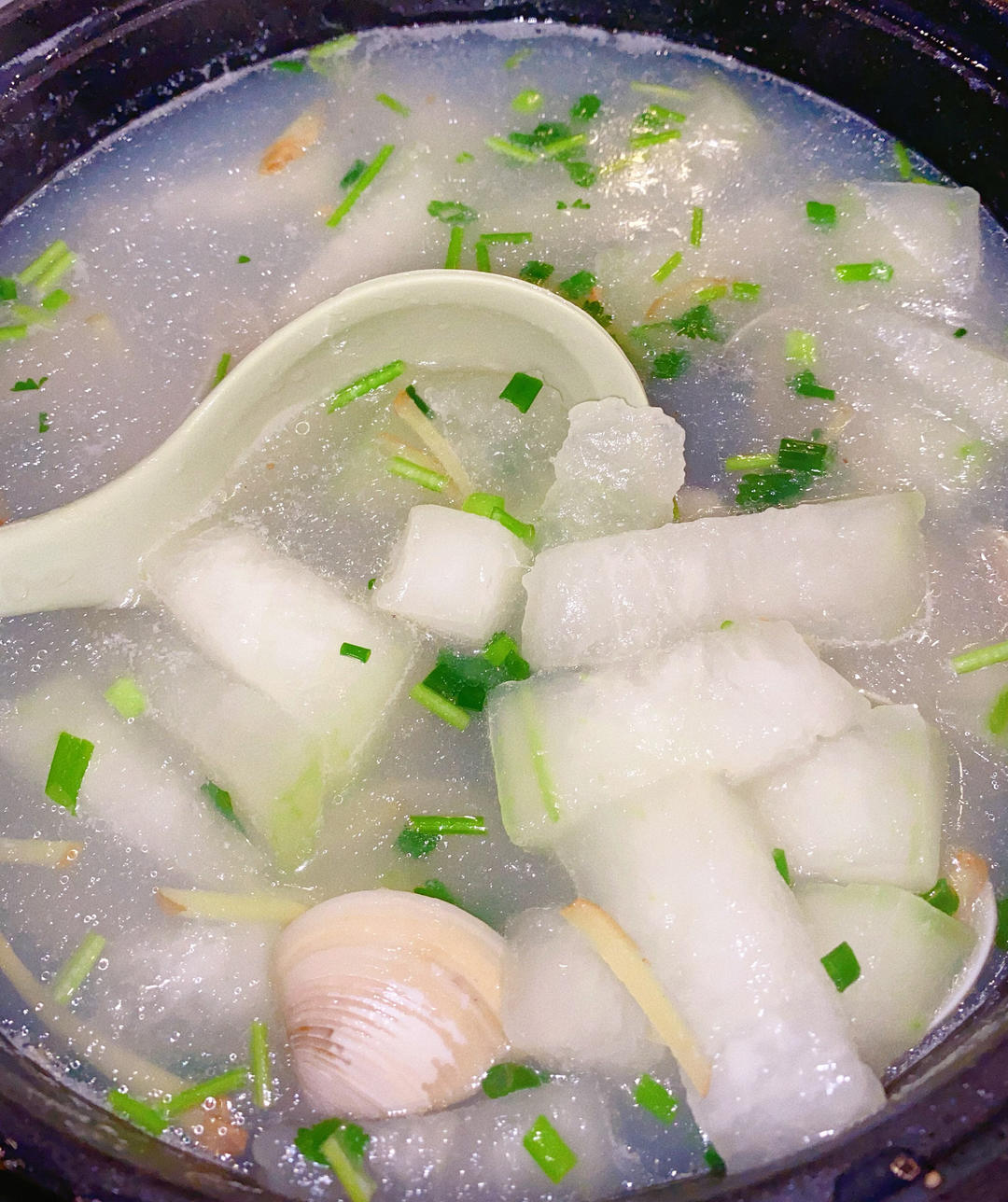 白贝冬瓜鲜味汤