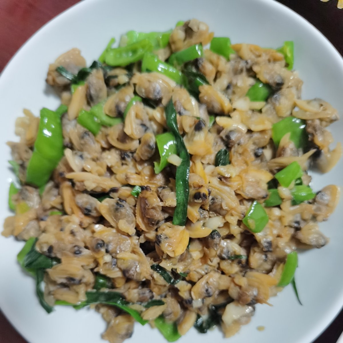 米粥米饭伴侣·爆炒葱香花甲肉/蛤蜊肉