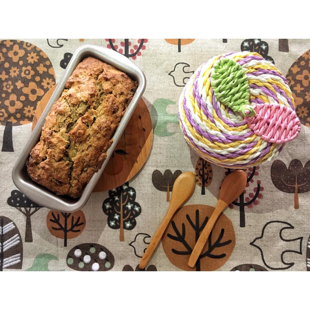 100%全谷物香蕉快手面包丨健康·烘焙