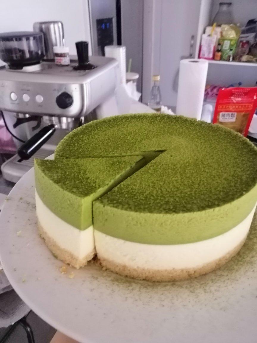 抹茶可可三色慕斯
