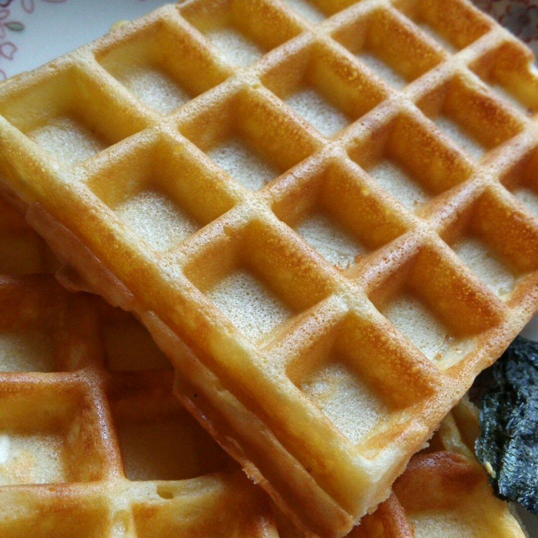 kuai小妞的美食坊做的格子松饼