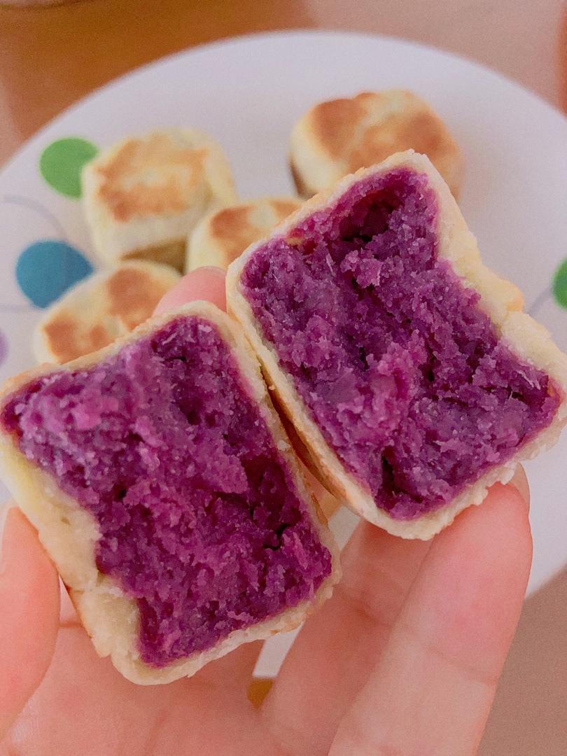 网红爆浆紫薯仙豆糕(低卡版)超长拉丝