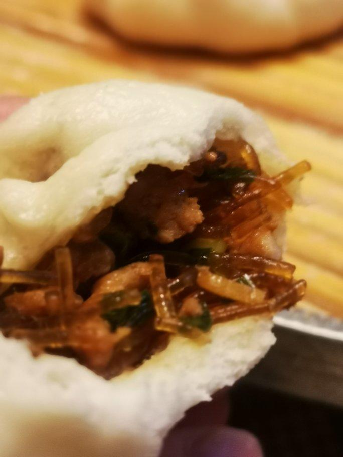 皮薄馅儿大的粉丝肉末包子（馅料做法）