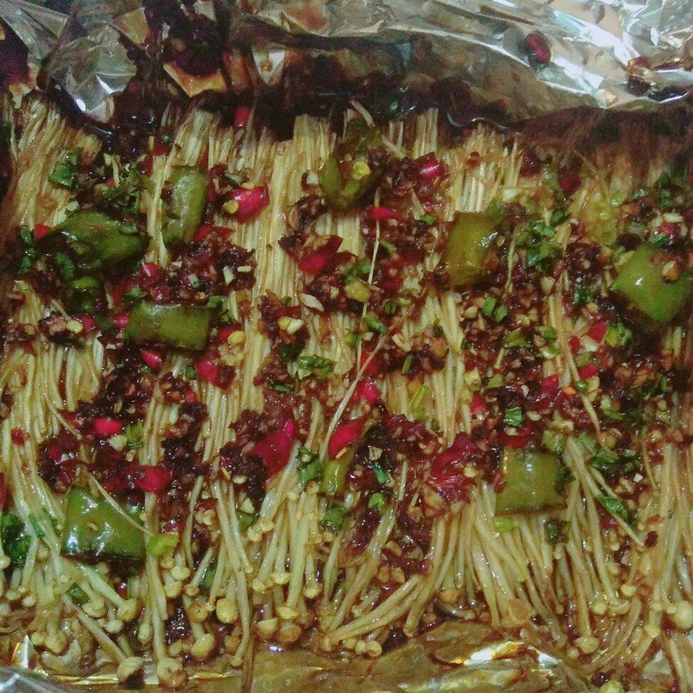 蒜蓉烤金针菇（烤箱版）