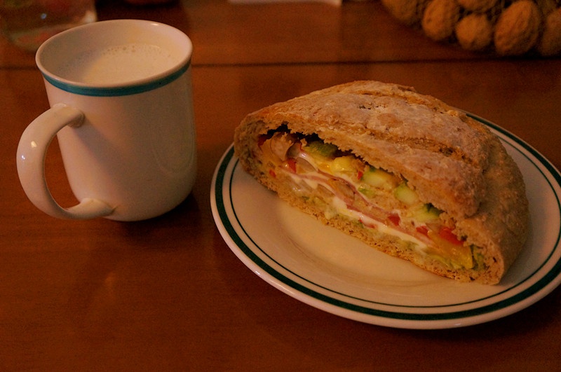 【保罗教你做面包】烤蔬菜野餐面包