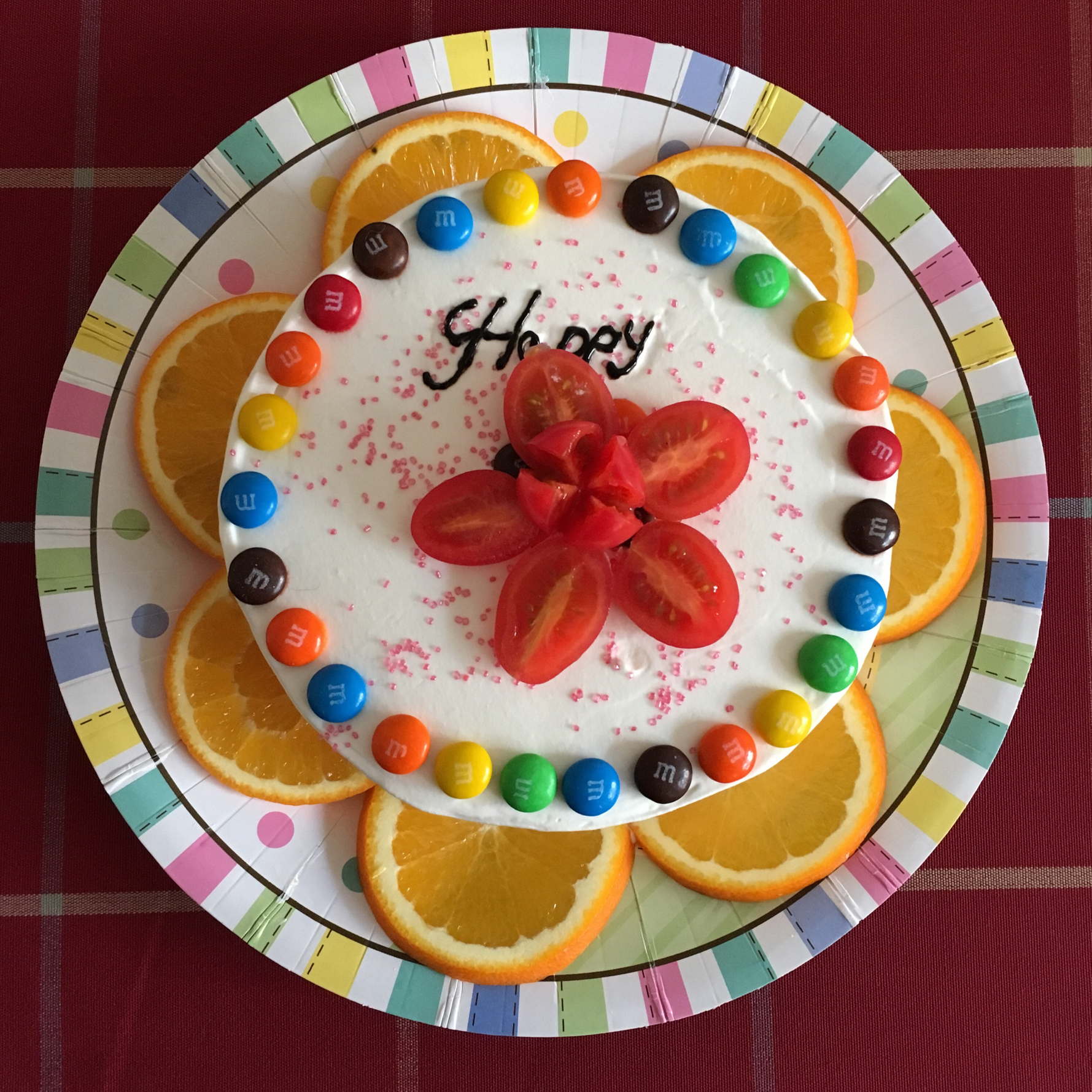 MM豆可爱奶油蛋糕