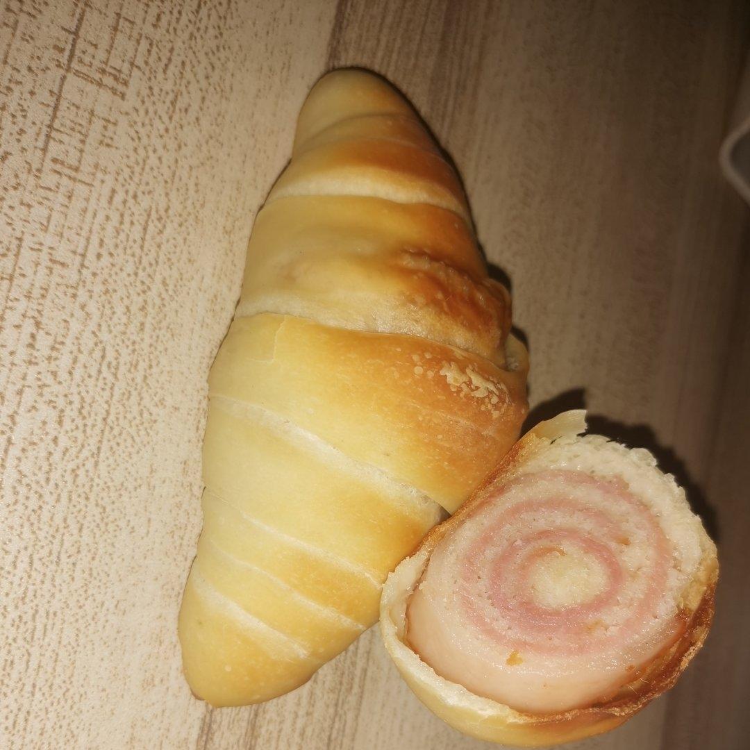 ㊙️一口爱上！脆香软~日式培根盐面包
