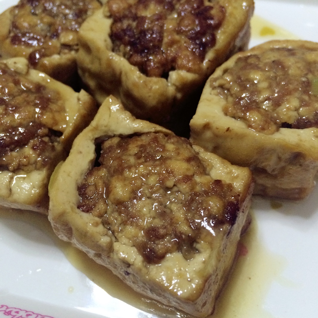 酿豆腐 豆腐箱 Tofu with Pork Mince Filling